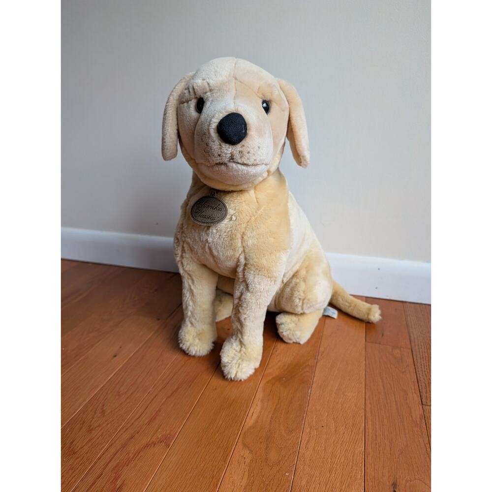 Russ Berrie Yamiko Classics 18-inch Yellow Labrador Retriever Sitting Plush